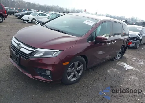 2020 Honda Odyssey Ex-L/Ex-L W/Navi Res from USA, damaged, VIN 5FNRL6H79LB022121